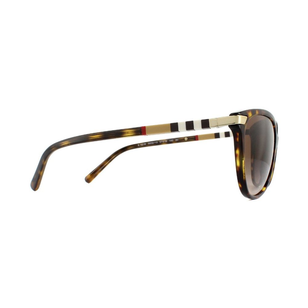 Burberry Dark Havana Gold Trimmed 57mm Sunglasses - Picture 4 of 5